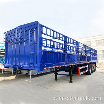 Carga a granel 60T 3axle fence semi-caminhão